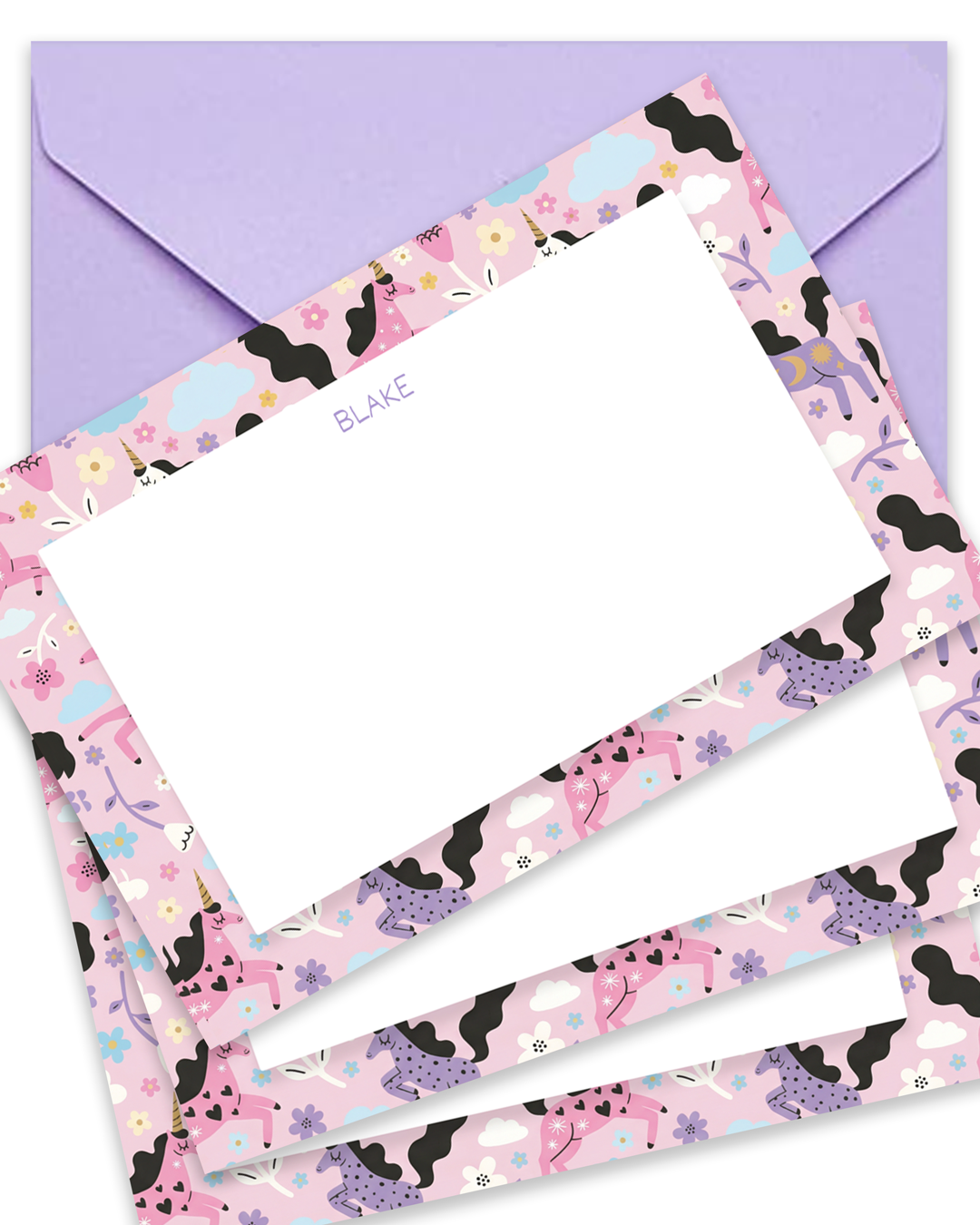 unicorn kids stationary